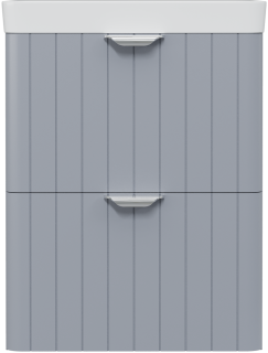 Тумба с раковиной STWORKI Ларвик 50 серая матовая   Раковина STWORKI Ларвик 50 11050-KL